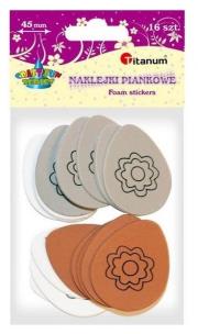 Opakowanie Naklejki piankowe Pisanki 37x45mm mix 16szt