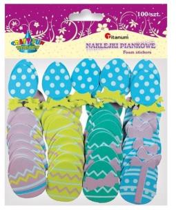 Opakowanie Naklejki piankowe pisanki mix 100szt