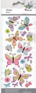 Opakowanie Naklejki wypukłe miękkie motyle 18szt