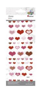 Opakowanie Naklejki wypukłe serca 55szt
