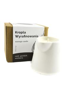 Olynk Sojowa świeca do masażu cedr, goździk, werbena 120 ml. Producent: Olynk. Multiszop.pl Zdjęcie produktu Olynk Sojowa świeca do masażu cedr, goździk, werbena 120 ml