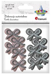 Opakowanie Ozdoba materiałowa kokardki 35x27mm mix 10szt