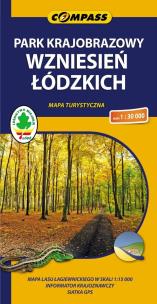 Okładka książki Park Krajobrazowy Wzniesień Łódzkich Mapa turystyczna 1:30 000