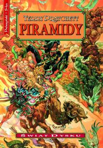 Piramidy. Świat dysku wyd. 2020. Autor: Terry Pratchett. Multiszop.pl Okładka książki Piramidy. Świat dysku wyd. 2020