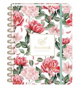 Opakowanie Przepiśnik z gumką A5/240K 90g Flowers