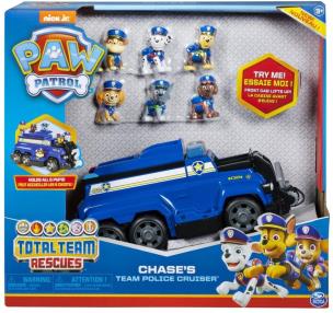 Opakowanie Psi Patrol Pojazd policyjny Chase'a + figurki