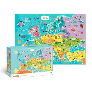 Opakowanie Puzzle 100 Mapa Europy DOP300124