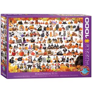 Opakowanie Puzzle 1000 Halloween zwierząt domowych 6000-5416