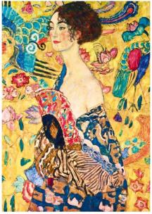 Opakowanie Puzzle 1000 Kobieta z wachlarzem, Gustav Klimt