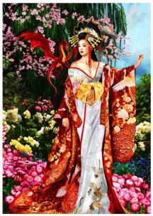 Opakowanie Puzzle 1000 Sekkerastoya Królowa Jedwabiu