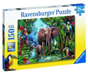 Opakowanie Puzzle 150 Słonie w dżungli XXL