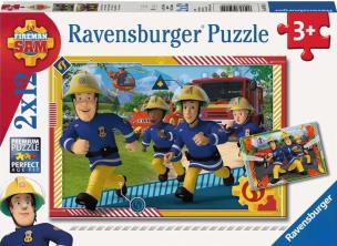Opakowanie Puzzle 2x12 Strażak sam i jego drużyna