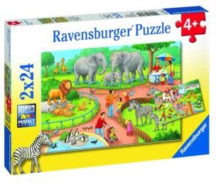 Opakowanie Puzzle 2x24 Dzień w zoo