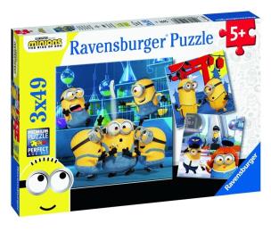 Opakowanie Puzzle 3x49 Minionki 2