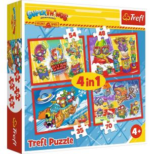 Opakowanie Puzzle 4w1 Tajni Szpiedzy TREFL