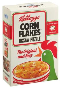 Opakowanie Puzzle 500 Płatki śniadaniowe Kellogg's Vintage G3