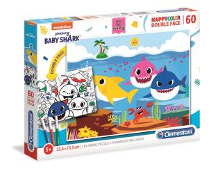 Opakowanie Puzzle 60 Happy Kolor Double Face Baby Shark