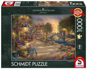 Puzzle PQ 1000 Thomas Kinkade Amsterdam G3. Wydawca: Schmidt. Multiszop.pl Opakowanie Puzzle PQ 1000 Thomas Kinkade Amsterdam G3