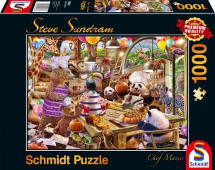 Opakowanie Puzzle PQ 1000 Zwierzaki w kuchni (Chef Mania) G3