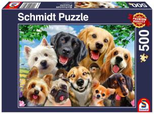 Opakowanie Puzzle PQ 500 Psy robią selfie G3