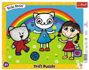 Opakowanie Puzzle ramkowe 25 Pogodny dzień Kici Koci TREFL