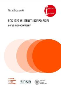 Okładka książki Rok 1920 w literaturze polskiej.