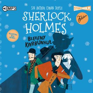 Sherlock Holmes T.3 Błękitny karbunkuł. Audiobook. Autor: Sir Arthur Conan Doyle. Multiszop.pl Okładka książki Sherlock Holmes T.3 Błękitny karbunkuł. Audiobook
