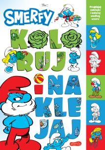 Okładka książki Smerfy. Koloruj i naklejaj