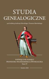 Opakowanie Studia Genealogiczne Tom 4