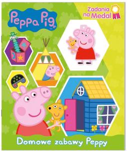 Okładka książki Świnka Peppa. Zadania na medal. Domowe zabawy...