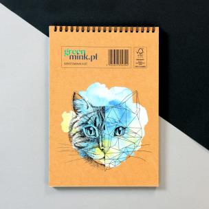 Opakowanie Szkicownik na spirali Kot SZ08