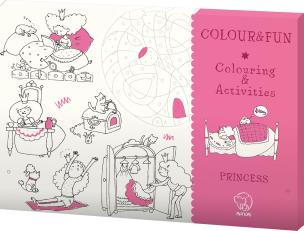 Okładka książki Teczka kreatywna COLOUR&FUN Princesses