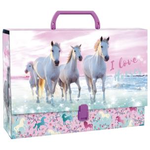 Opakowanie Teczka z rączką gruba Konie 22 DERFORM