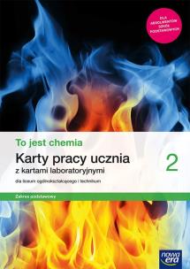 To jest chemia 2. Karty pracy ucznia z kartami laboratoryjnymi dla liceum ogólnokształcącego i technikum. Zakres podstawowy. Autor: Kwiek Aleksandra. Multiszop.pl Okładka książki To jest chemia 2. Karty pracy ucznia z kartami laboratoryjnymi dla liceum ogólnokształcącego i technikum. Zakres podstawowy