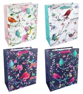 Opakowanie Torba prezentowa 18x23 Ptaki na gałązkach