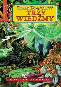 Trzy wiedźmy (wyd. 2020). Autor: Terry Pratchett. Multiszop.pl Okładka książki Trzy wiedźmy (wyd. 2020)