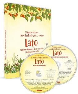 Vademecum przedszkolnych zabaw. Lato + 2 CD. Autor:   Praca zbiorowa. Multiszop.pl Okładka książki Vademecum przedszkolnych zabaw. Lato + 2 CD
