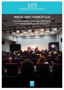 Okładka książki Wiedza, gust, kompetencje
