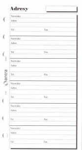 Opakowanie Wkład do organizera ST Adresy ANTRA