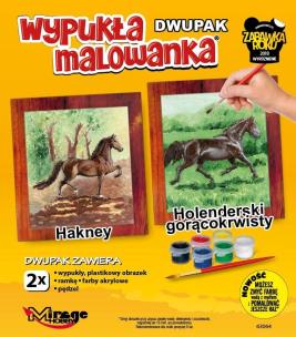 Opakowanie Wypukła kolorowanka Konie - Harkney + Holenderski