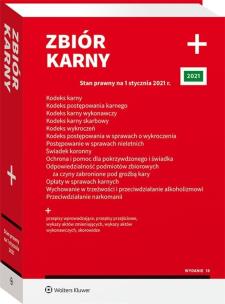 Okładka książki Zbiór karny PLUS 2021