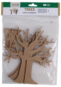 Opakowanie Zestaw kształtów tekturowych 3D Trees 3szt