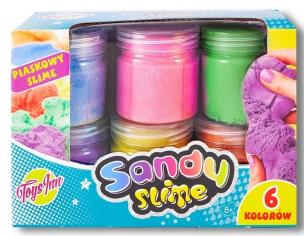 Opakowanie Zestaw Sandy Slime 6 kolorów x 160g STnux