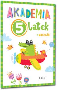 Akademia 5-latka. Autor: Opracowanie zbiorowe. Multiszop.pl Okładka książki Akademia 5-latka