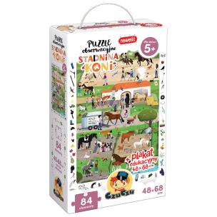 CzuCzu Puzzle obserwacyjne Stadnina koni 5+. Wydawca: Bright Junior Media. Multiszop.pl Opakowanie CzuCzu Puzzle obserwacyjne Stadnina koni 5+