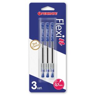 Opakowanie Długopis Flexi N niebieski 3szt PENMATE