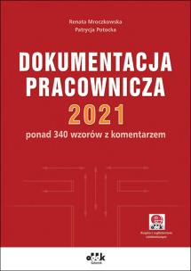 Okładka książki Dokumentacja pracownicza 2021