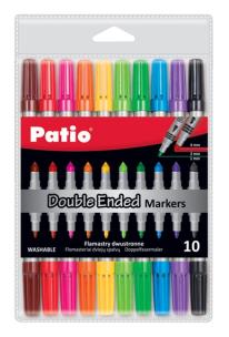 Opakowanie Flamastry Patio dwustronne 10 kolorów