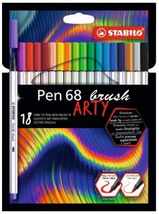Opakowanie Flamastry Pen 68 brush Arty 18 kolorów STABILO