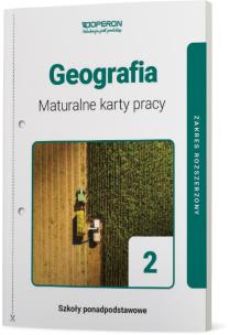 Geografia LO 2 Maturalne karty pracy ZR OPERONOP. Autor: Agnieszka Maląg inde. Multiszop.pl Okładka książki Geografia LO 2 Maturalne karty pracy ZR OPERONOP